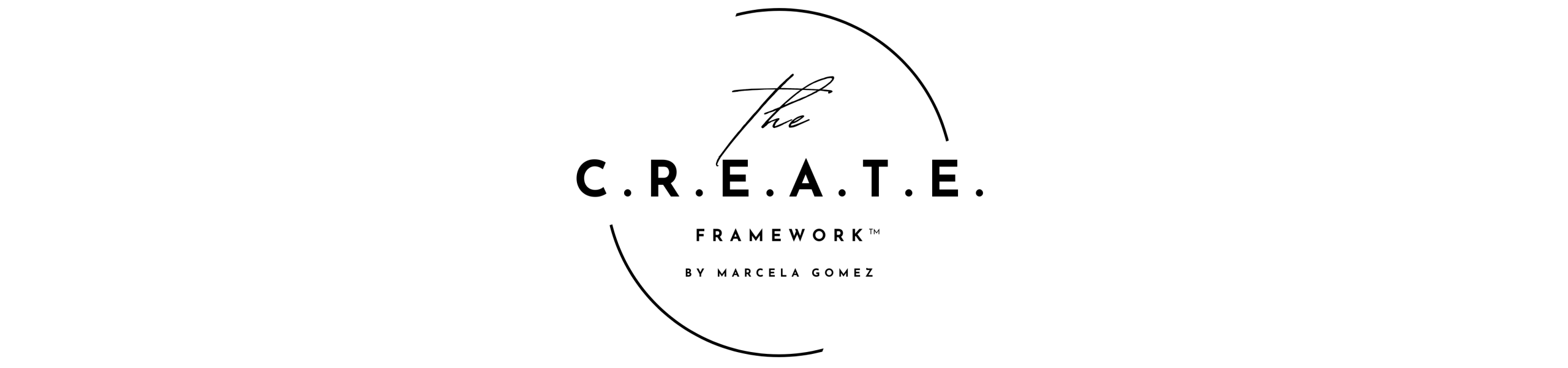 The Create Framework logo black centered 2web